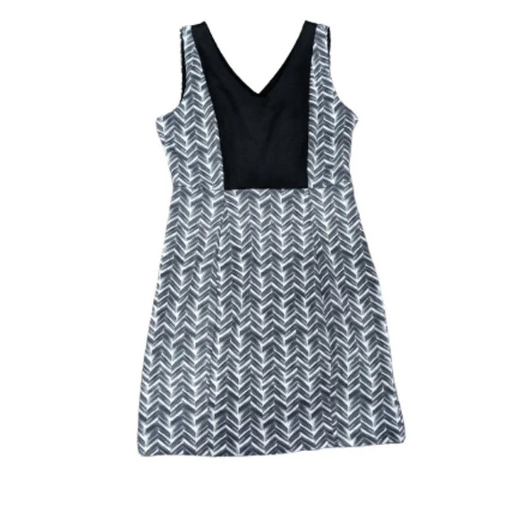 Metaphor dress Sleeveless black and white chevron size Medium - Picture 1 of 10